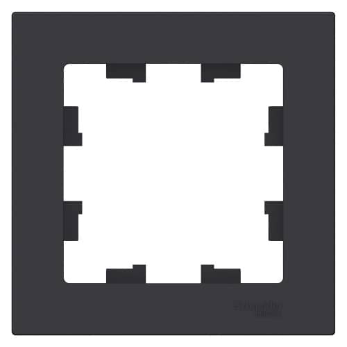 Купить Рамка Schneider Electric Атлас Дизайн 1 пост карбон по низкой цене