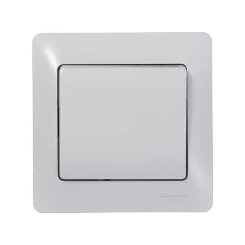 Купить Кнопка звонка Schneider Electric Глосса без рамки белая по низкой цене