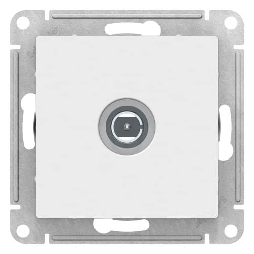 Купить ТВ-розетка Schneider Electric Атлас Дизайн без рамки белая по низкой цене