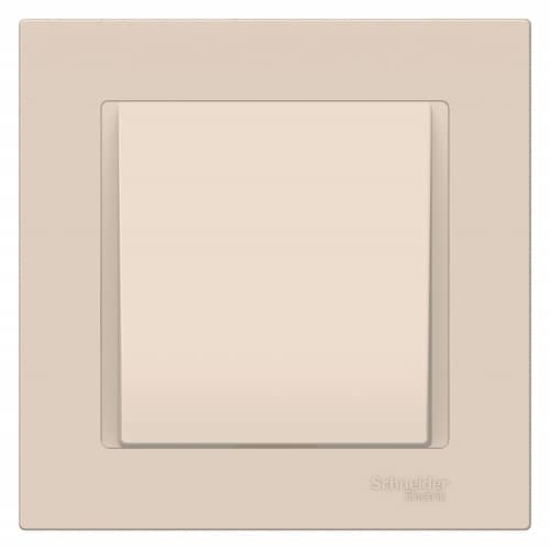 Купить Выключатель одноклавишный Schneider Electric Атлас Дизайн без рамки бежевый по низкой цене