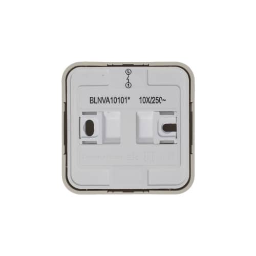 Купить Выключатель одноклавишный Schneider Electric Бланка открытой установки бежевый по низкой цене