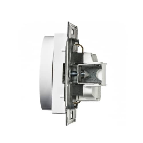 Купить Розетка Schneider Electric Атлас Дизайн с выталкивателем с заземлением без рамки белая по низкой цене