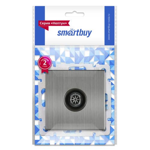 Купить Розетка ТВ Smartbuy Нептун без рамки никель по низкой цене