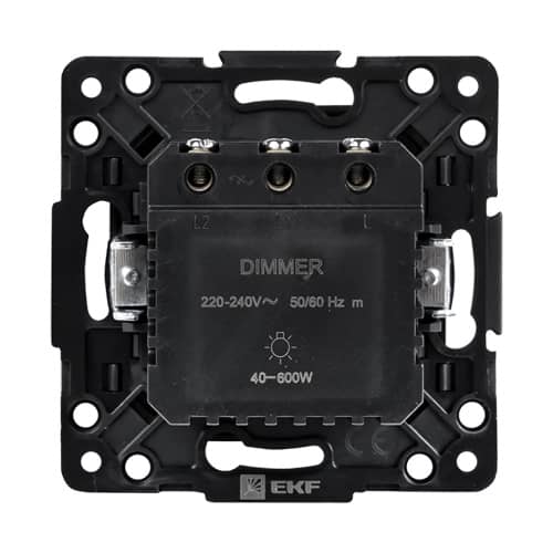Купить Светорегулятор EKF Стокгольм черный по низкой цене