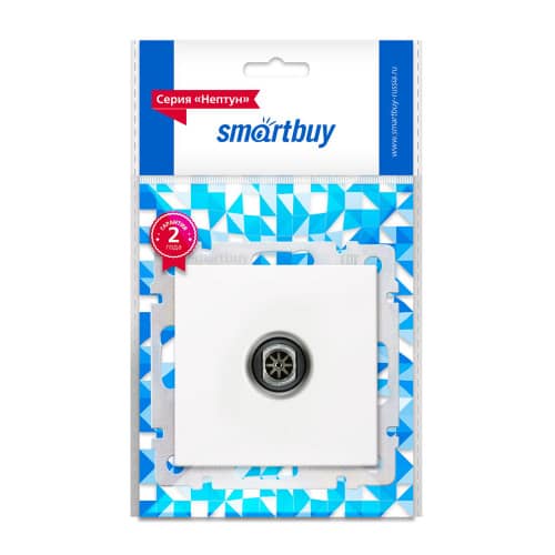 Купить Розетка ТВ Smartbuy Нептун без рамки белая по низкой цене