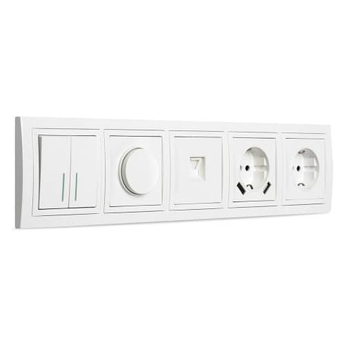 Купить Рамка Smartbuy Нептун 5 поста белая по низкой цене