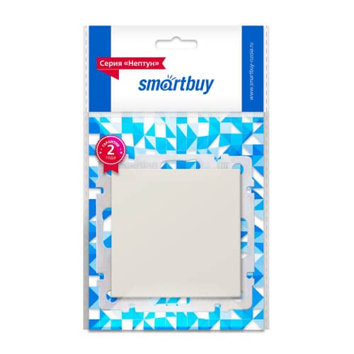 Купить Выключатель одноклавишный Smartbuy Нептун без рамки бежевый по низкой цене