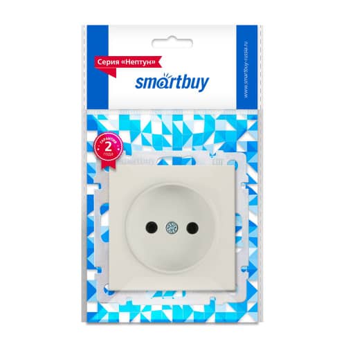 Купить Розетка Smartbuy Нептун без заземления без рамки бежевая по низкой цене