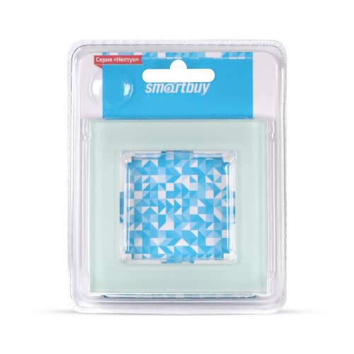 Купить Рамка Smartbuy Нептун 1 пост стекло бело-зеленая по низкой цене