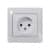 Купить Розетка Schneider Electric Глосса без рамки белая по низкой цене