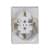 Купить Двойная розетка Schneider Electric Глосса с заземлением белая по низкой цене