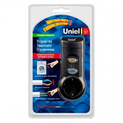 Купить Устройство защитного отключения UBR-10AC-2P60/030M 10А тип С Uniel по низкой цене