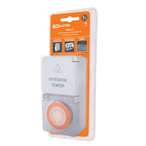 Купить Таймер 24 часа TDM IP44 по низкой цене