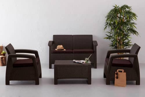 Купить Комплект мебели Allibert Corfu Set для сада по низкой цене