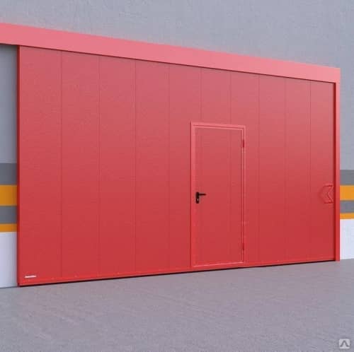 Купить Откатные ворота Hörmann многоцелевого назначения FST MZ OD 1-створчатые с калиткой по низкой цене