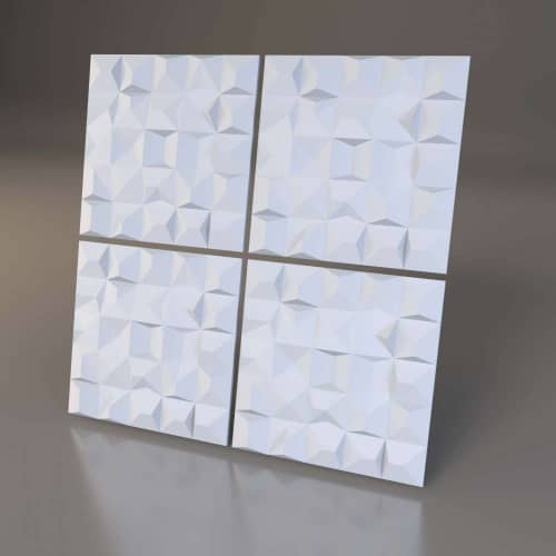 3D панель стеновая Relieffo Origami 016 из пенополиуретана 600х600х30 мм