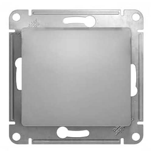 Купить Выключатель проходной одноклавишный Schneider Electric Глосса алюминий по низкой цене