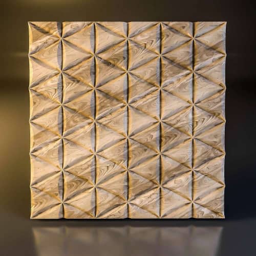 3D панель стеновая Relieffo Constellation (Береза) Д036БР 600х600х30 мм