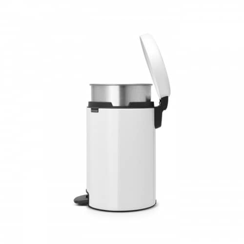 Купить Бак Brabantia newicon мусорный, белый, с внутренним ведром, 12 л по низкой цене