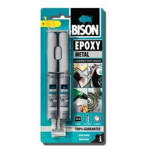 Купить Клей Bison Epoxy Metal 6307222 эпоксидный 24 мл по низкой цене