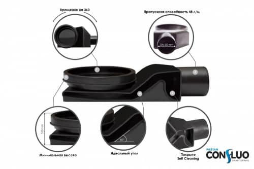Купить Душевой лоток Pestan Confluo Frameless Line 450 по низкой цене