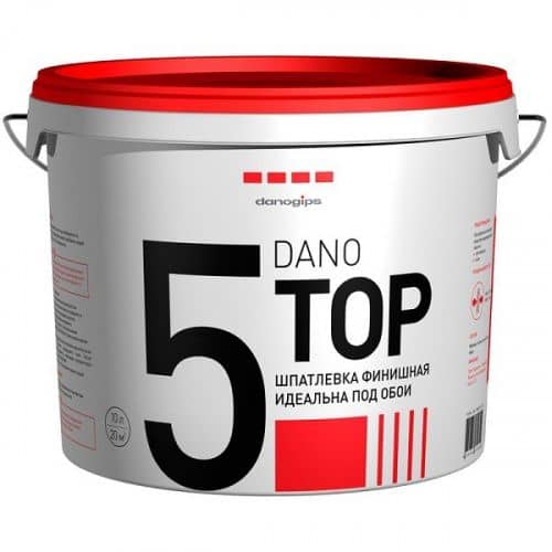 Купить Шпатлевка Danogips Dano Top 5 финишная полимерная 10 л по низкой цене