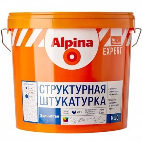 Купить Штукатурка Alpina Expert Strukturputz K20 декоративная камешковая 16 кг по низкой цене