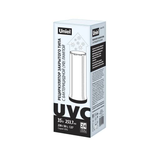 Купить Рециркулятор воздуха Uniel бактерицидный настольный 35 Вт по низкой цене