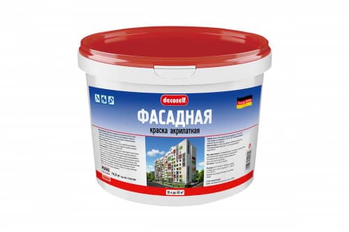 Купить Краска PUFAS Decoself Основа A мороз. фасадная белая, 10 л по низкой цене
