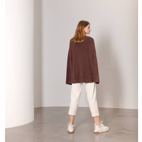 Купить Пончо Lara FF95113 кофе по низкой цене