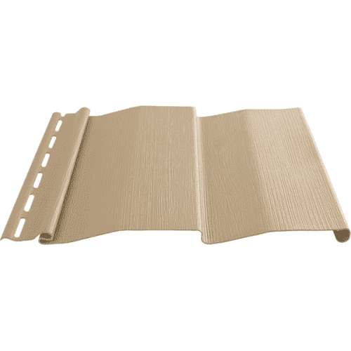 Купить Сайдинг Tecos Ardennes Корабельный брус, виниловый, бежевый, 3660х230 мм для наружной отделки дома по низкой цене