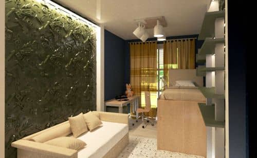 3D панель стеновая Relieffo Instrumental 044 из пенополиуретана 600х600х30 мм