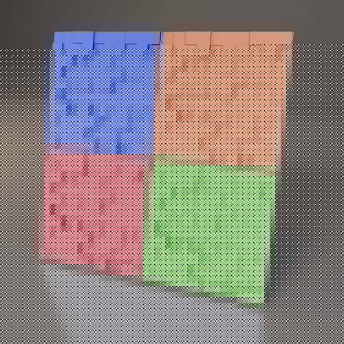 3D панель стеновая Relieffo Merenge из пенополиуретана 034 600x600x30 мм
