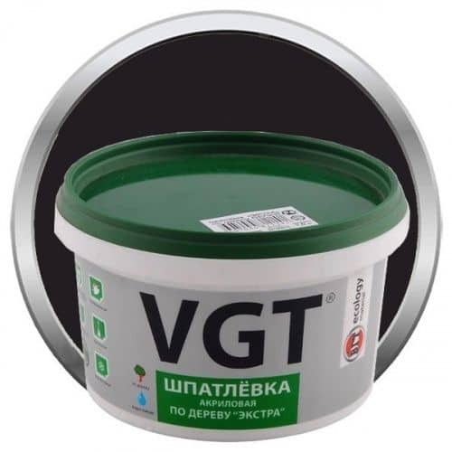 Купить Шпатлевка VGT акриловая по дереву Экстра Венге 1 кг по низкой цене