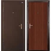 Купить Дверь Промет Б2 Спец входная металлическая левая снаружи металл Антик медный внутри МДФ Итальянский орех 2050х950 мм по низкой цене