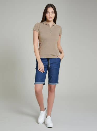 Купить Футболка-поло Piazza Italia светло-коричневая по низкой цене