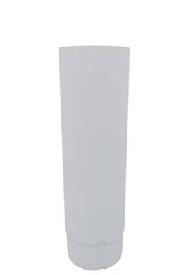 Купить Труба водосточная, металл, белая, D=90 мм, 3 м по низкой цене