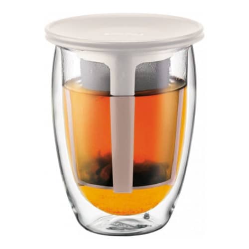 Купить Термобокал с фильтром BODUM Tea For One, 0.35л, цвет белый по низкой цене