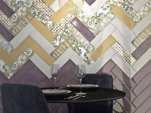 Купить Плитка Kerama Marazzi Монпарнас 9021 жёлтый 8.5х28.5 см по низкой цене