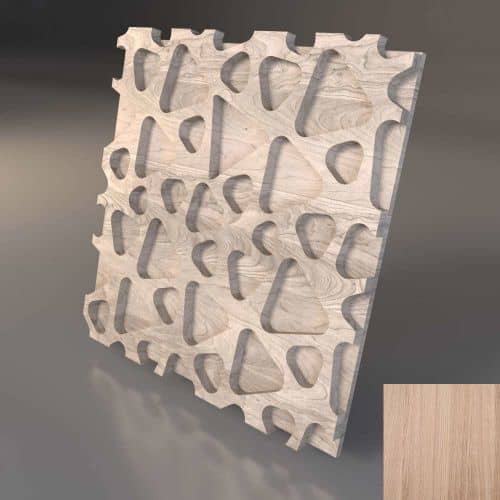 3D панель стеновая Relieffo Stones (Дуб) Д007Д 600х600х30 мм