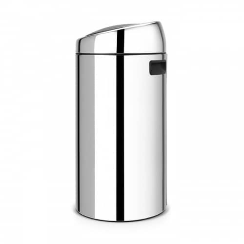 Купить Бак Brabantia Touch Bin New мусорный, стальной полированный, 45 л по низкой цене