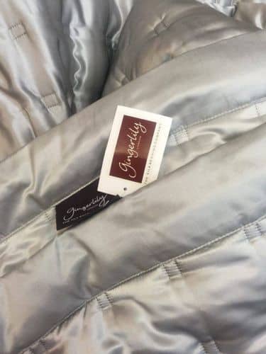 Купить Покрывало Gingerlily Windsor silver grey шелковое, 270х270 см по низкой цене