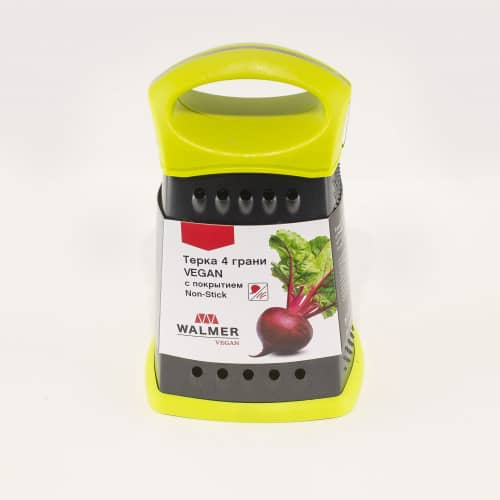 Купить Терка Walmer Vegan четырехгранная с покрытием non-stick, цвет зеленый по низкой цене
