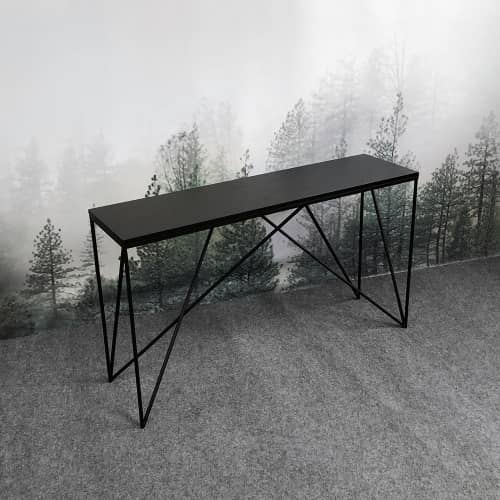 Купить Консоль Intelligent Design Monaco black чёрный дуб по низкой цене