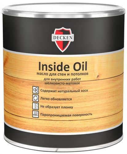 Купить Масло DECKEN Insidе Oil клен для стен и потолков по низкой цене