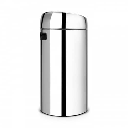 Купить Бак Brabantia Touch Bin New мусорный, стальной полированный, 45 л по низкой цене