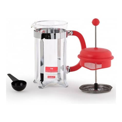 Купить Френч-пресс Bodum Caffettiera красный, 1 л по низкой цене