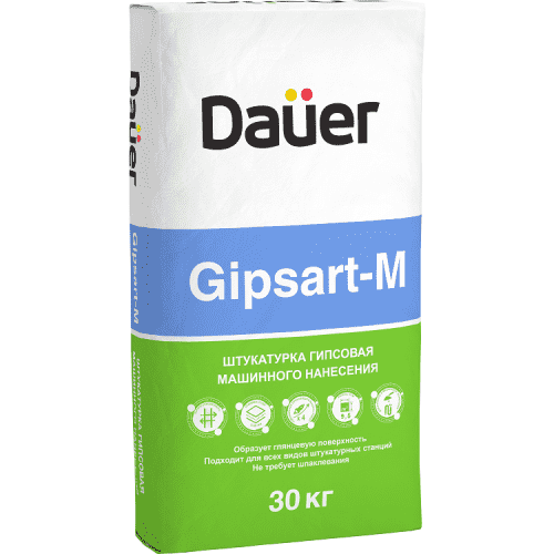 Купить Штукатурка Dauer Gipsart-m гипсовая серая 30 кг по низкой цене