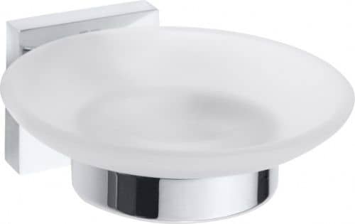 Купить Мыльница Bemeta Beta стеклянная, хром 110x55x110 мм 132108042 по низкой цене