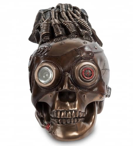 Купить Статуэтка Veronese Череп WS-187 в стиле стимпанк по низкой цене